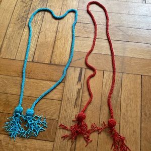 Two Beaded necklaces or belts